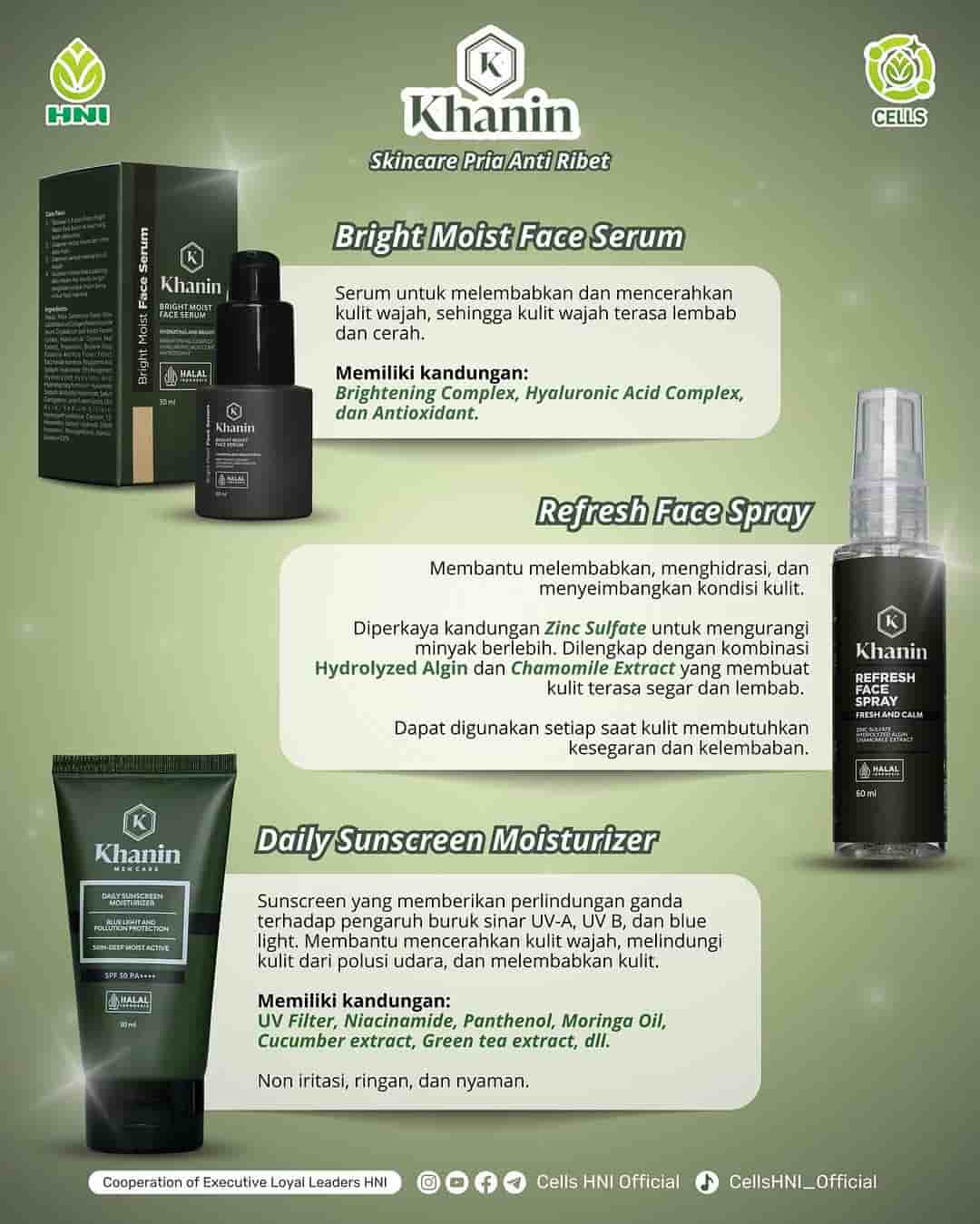 Foto KHANIN DAILY SUNSCREEN MOISTURIZER