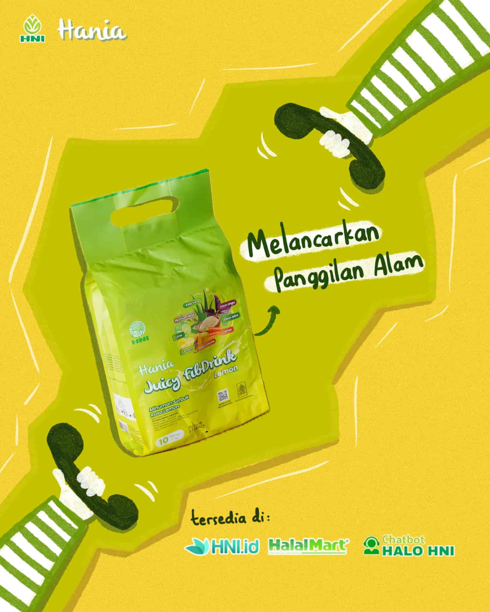 Foto HANIA JUICY FIBDRINK - LEMON