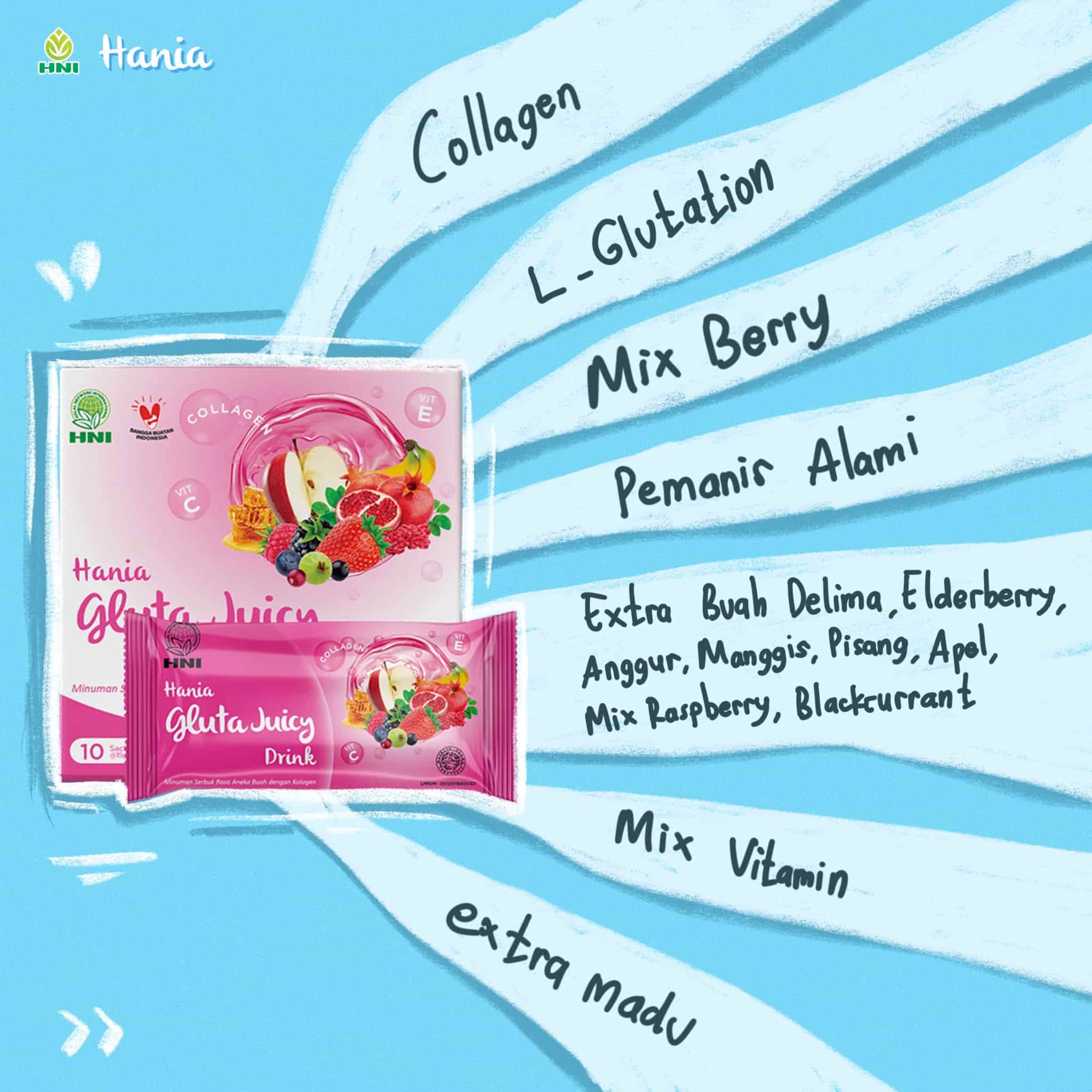 Foto HANIA GLUTA JUICY DRINK