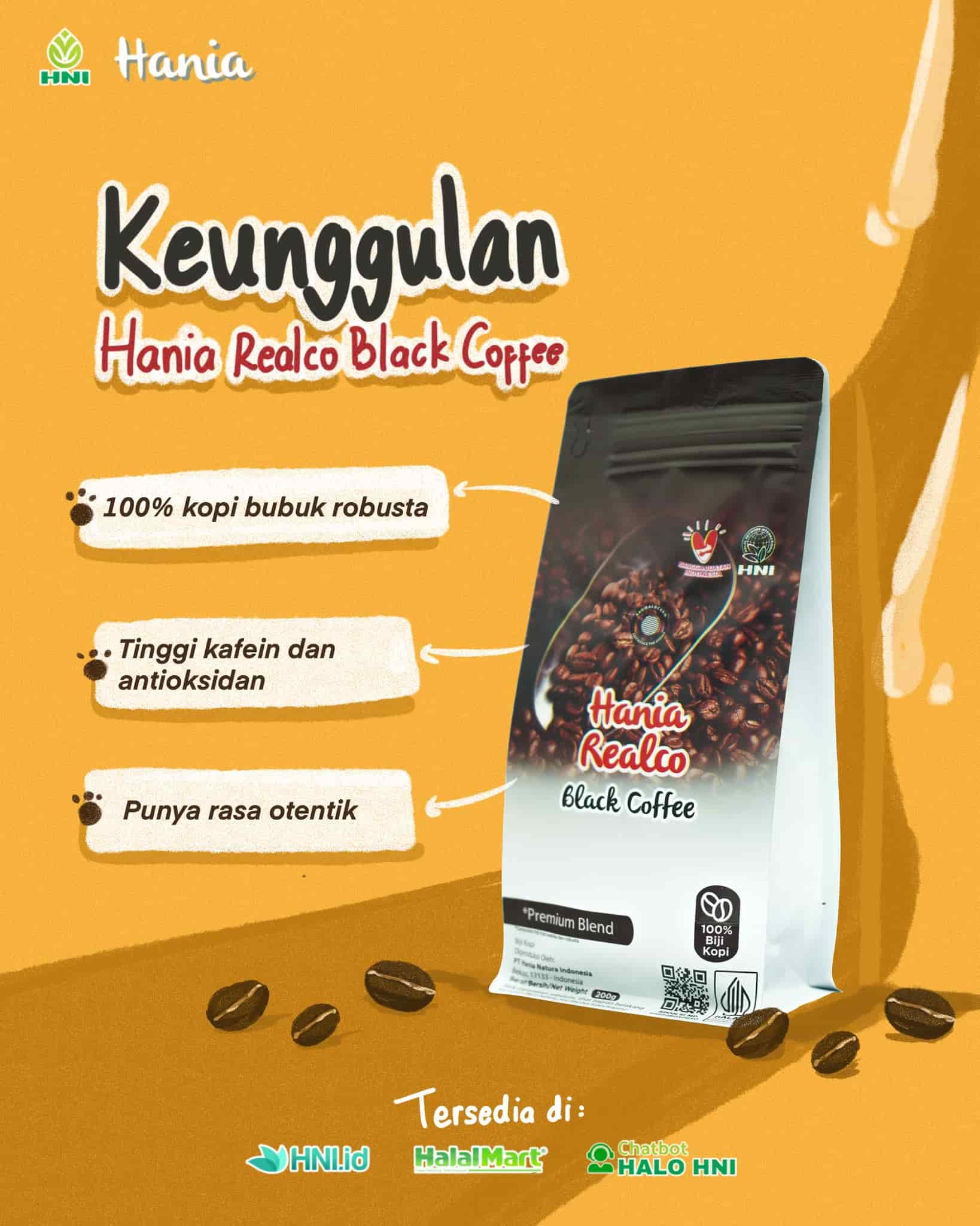 Foto HANIA REALCO BLACK COFFEE ROBUSTA