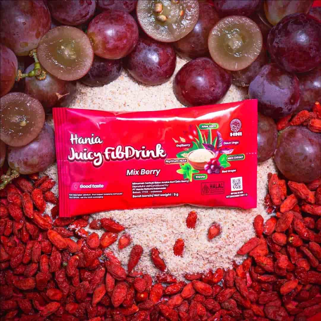 Foto HANIA JUICY FIBDRINK - MIX BERRIES