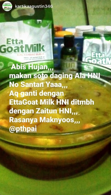 Testimoni Kartika DC Halal Mart HNI-HPAI tentang EGM ETTA GOAT MILK