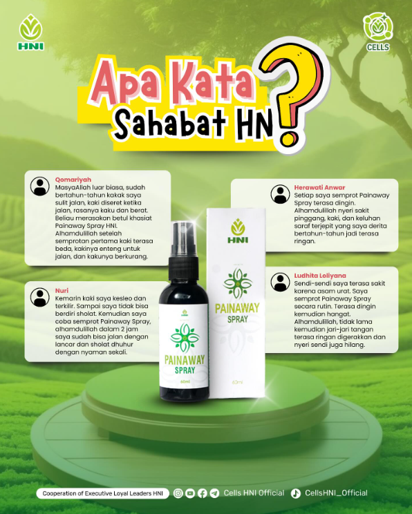 Testimoni Sobat HNI tentang PAIN AWAY SPRAY
