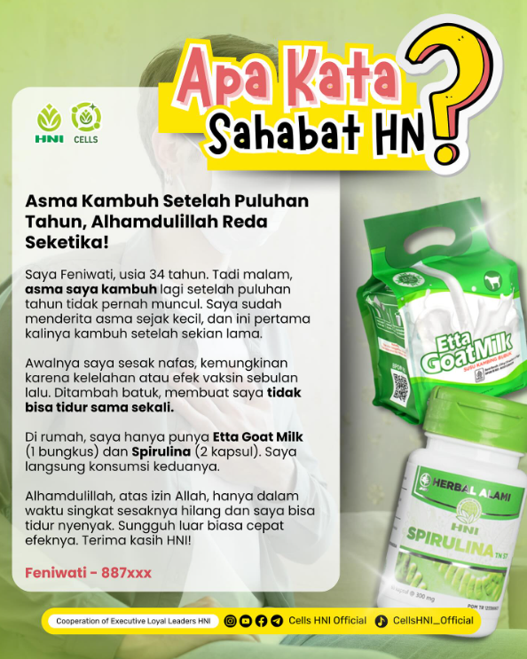 Testimoni Feniwati - 887xxx tentang EGM ETTA GOAT MILK